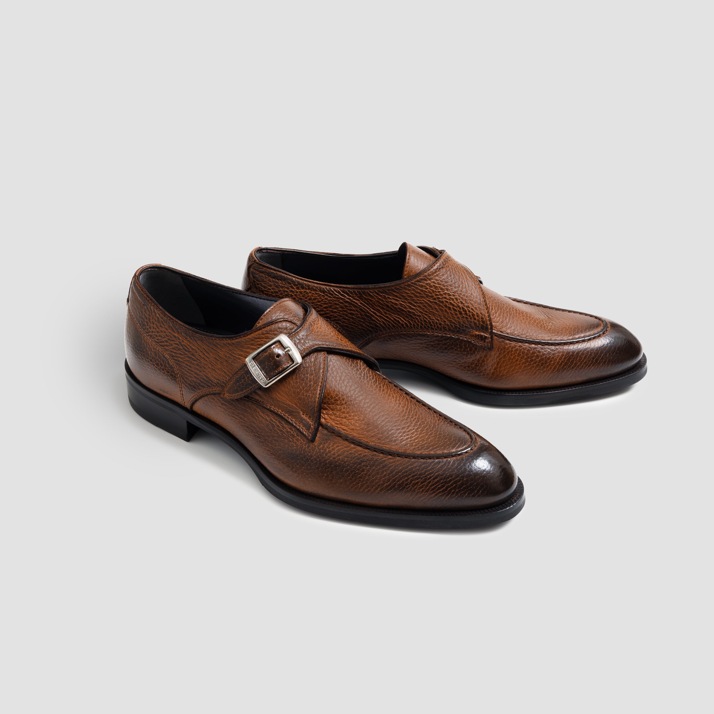 Parma Cervo Havana Monk Strap | Italian Men's Shoes | Di Bianco ...