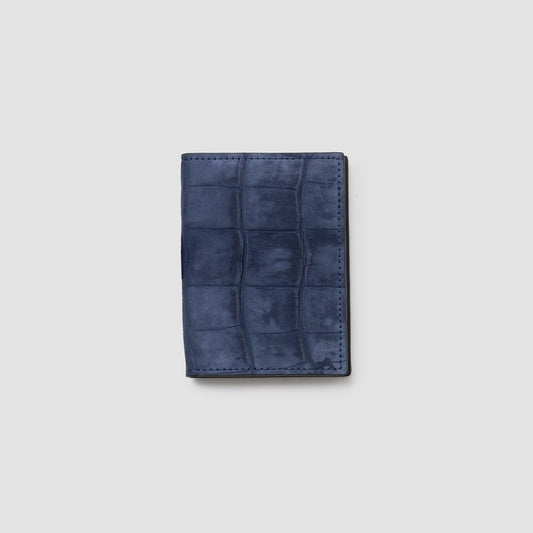 Men's Alligator Wallet Nabuk Navy