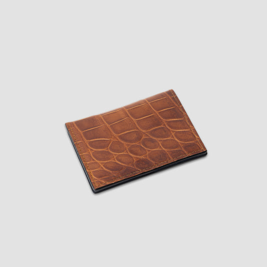 Men's Alligator Wallet Caramel