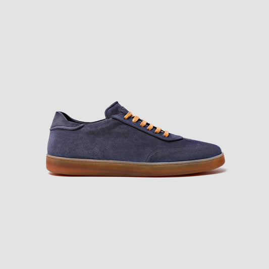 Fiorano Suede Denim Men's Italian Sneaker