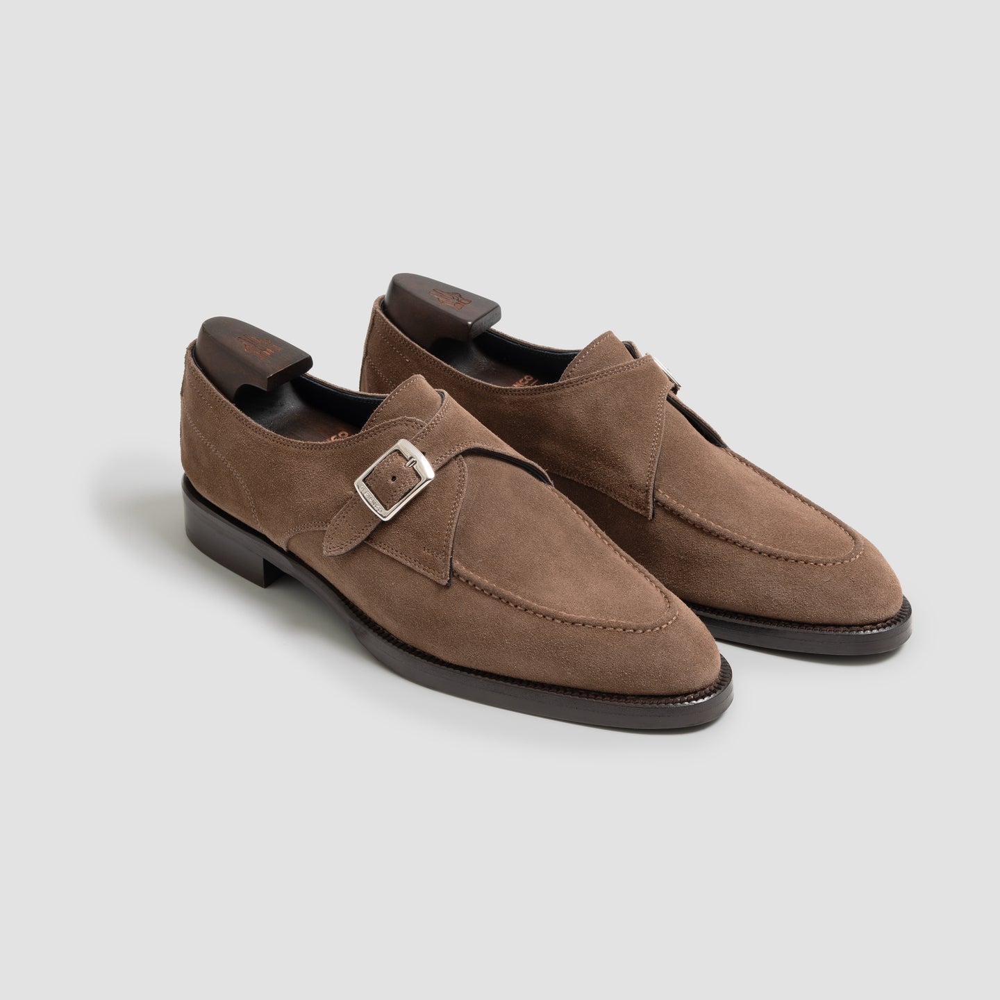 Gavello Unlined Suede Farro Monk Strap