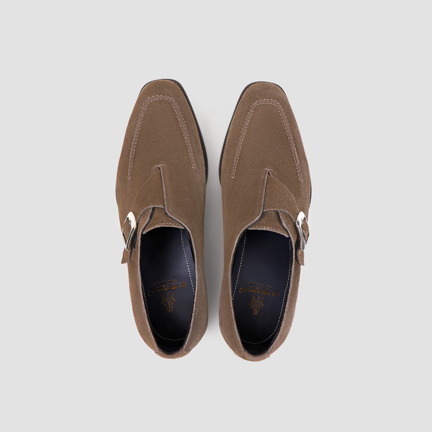 Mantova Suede Dark Bark Men's Monk Strap