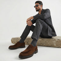 Marche RS Suede Smoked Chestnut Wholecut Oxford