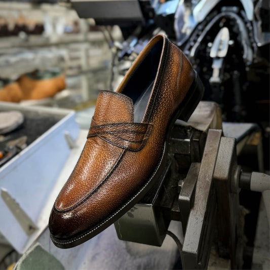 Marzana Peccary Castagna Men's Loafer