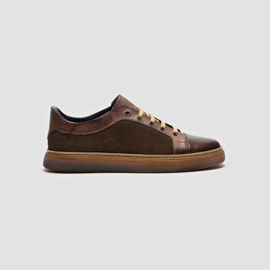 Messina Scozzina Castagna & Suede Mustang Men's Sneaker