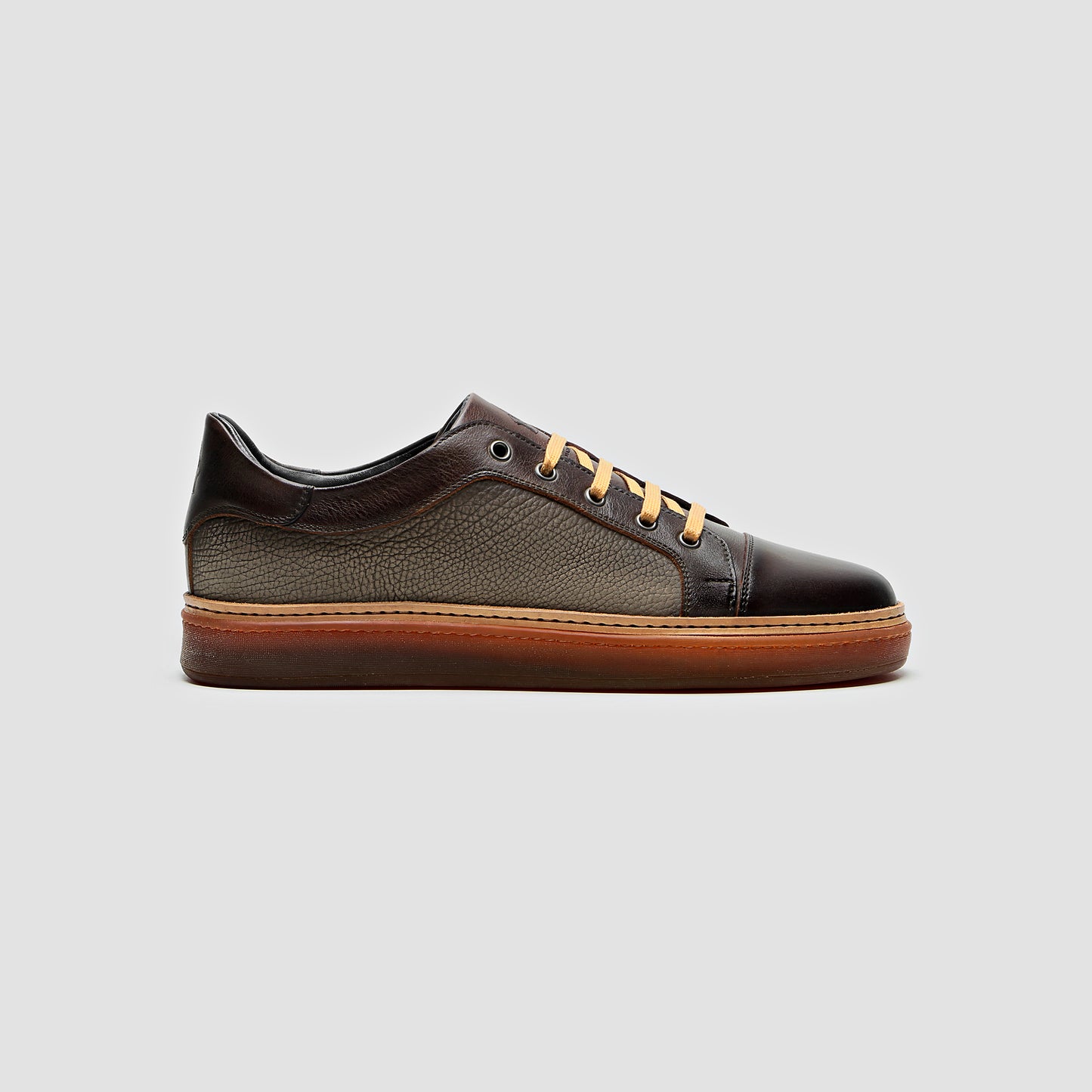 Messina Tropical & Corduroy Nero Oliva Men's Sneaker