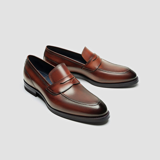 Milano Lined Calfskin Marmo Mielato Men's Loafer