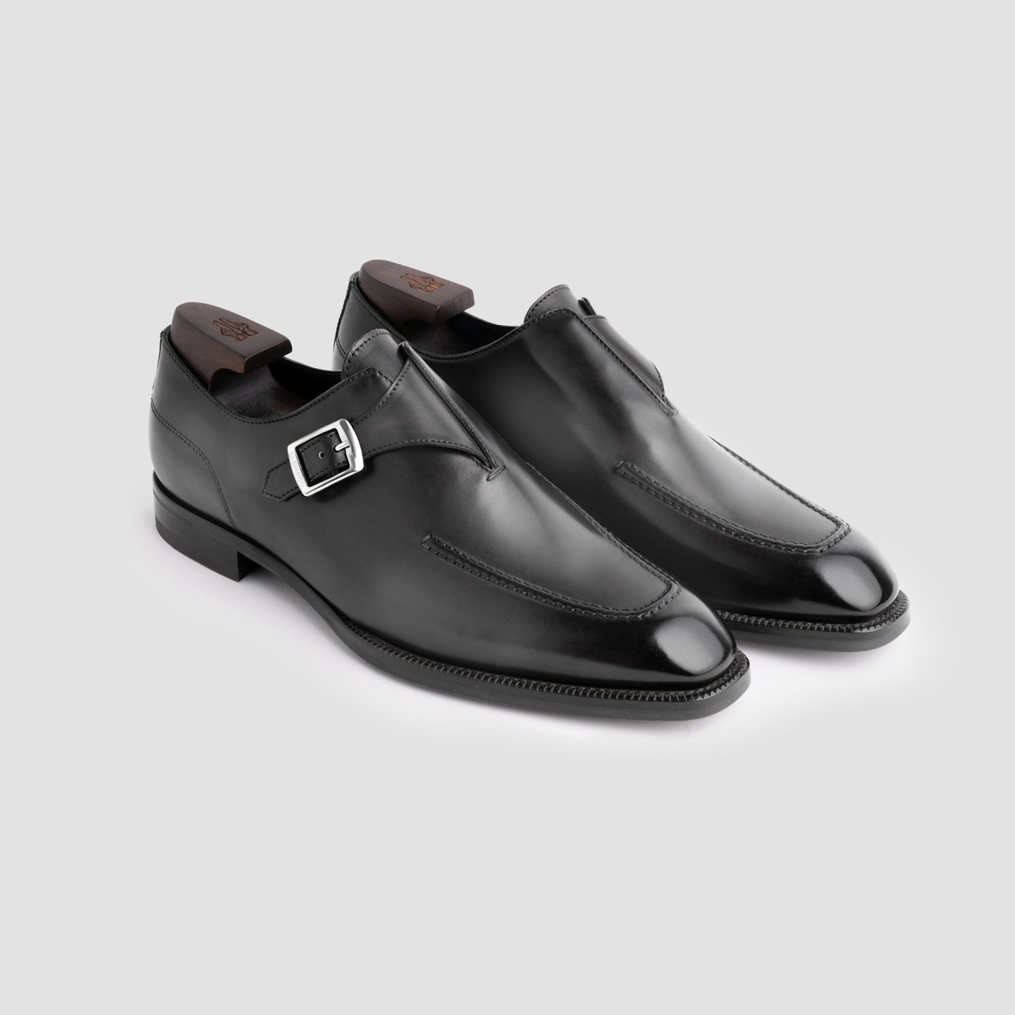 Mantova Calfskin Antracite Men's Monk Strap