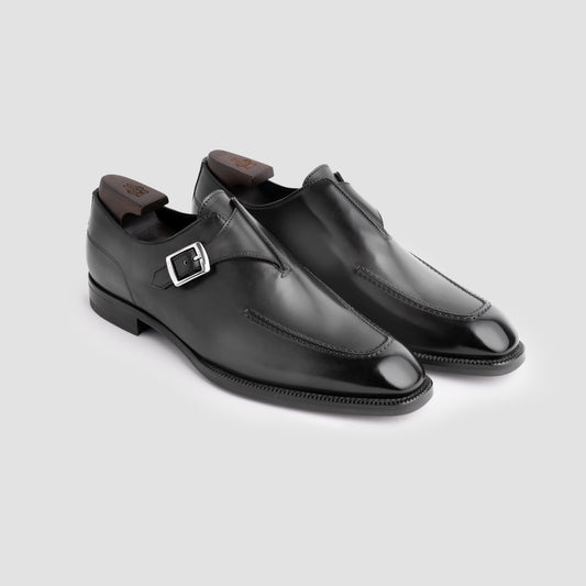 Mantova Calfskin Antracite Men's Monk Strap