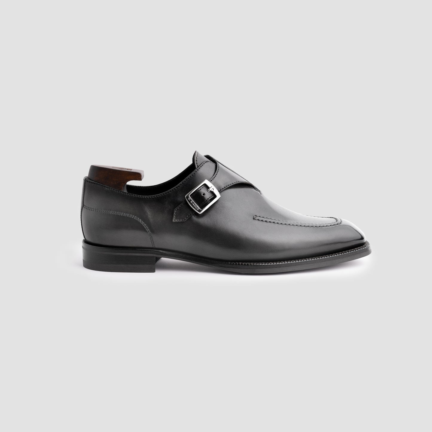 Mantova Calfskin Antracite Men's Monk Strap