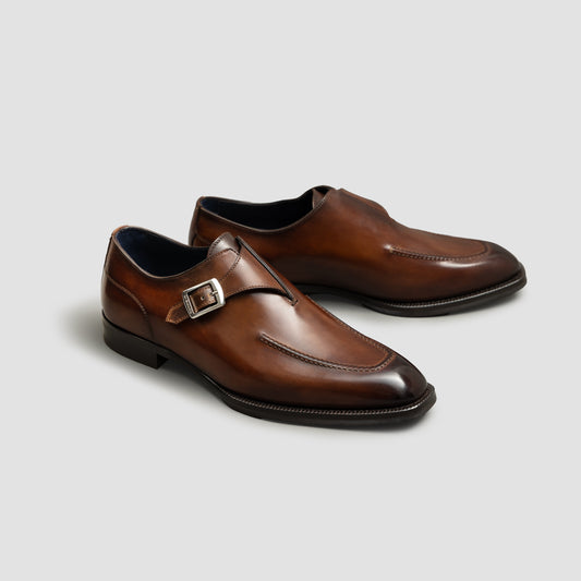 Mantova Castagna Men's Monk Strap