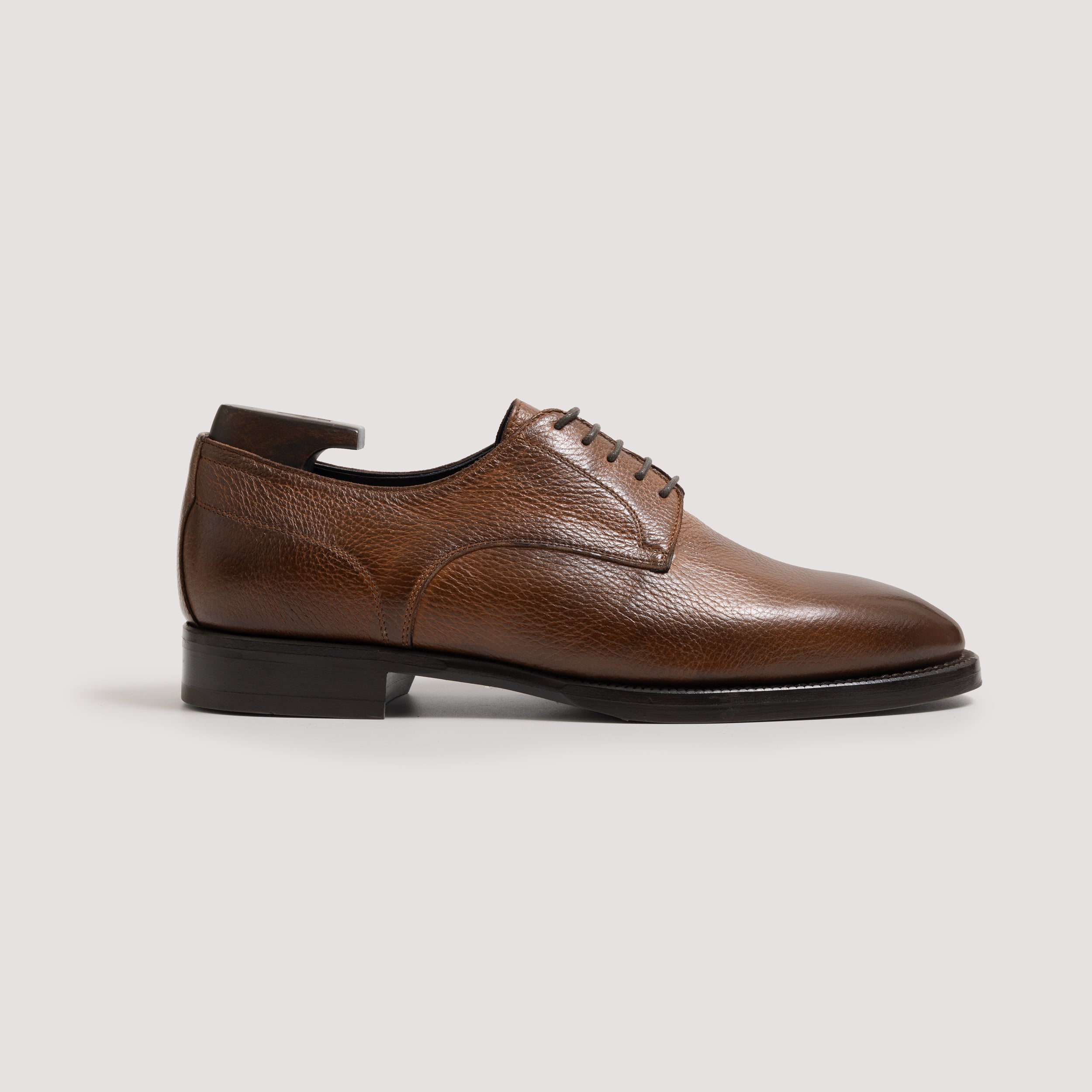 Di Bianco Mariotto Derby | Havana Brown Cervo | Men's Italian Shoes ...