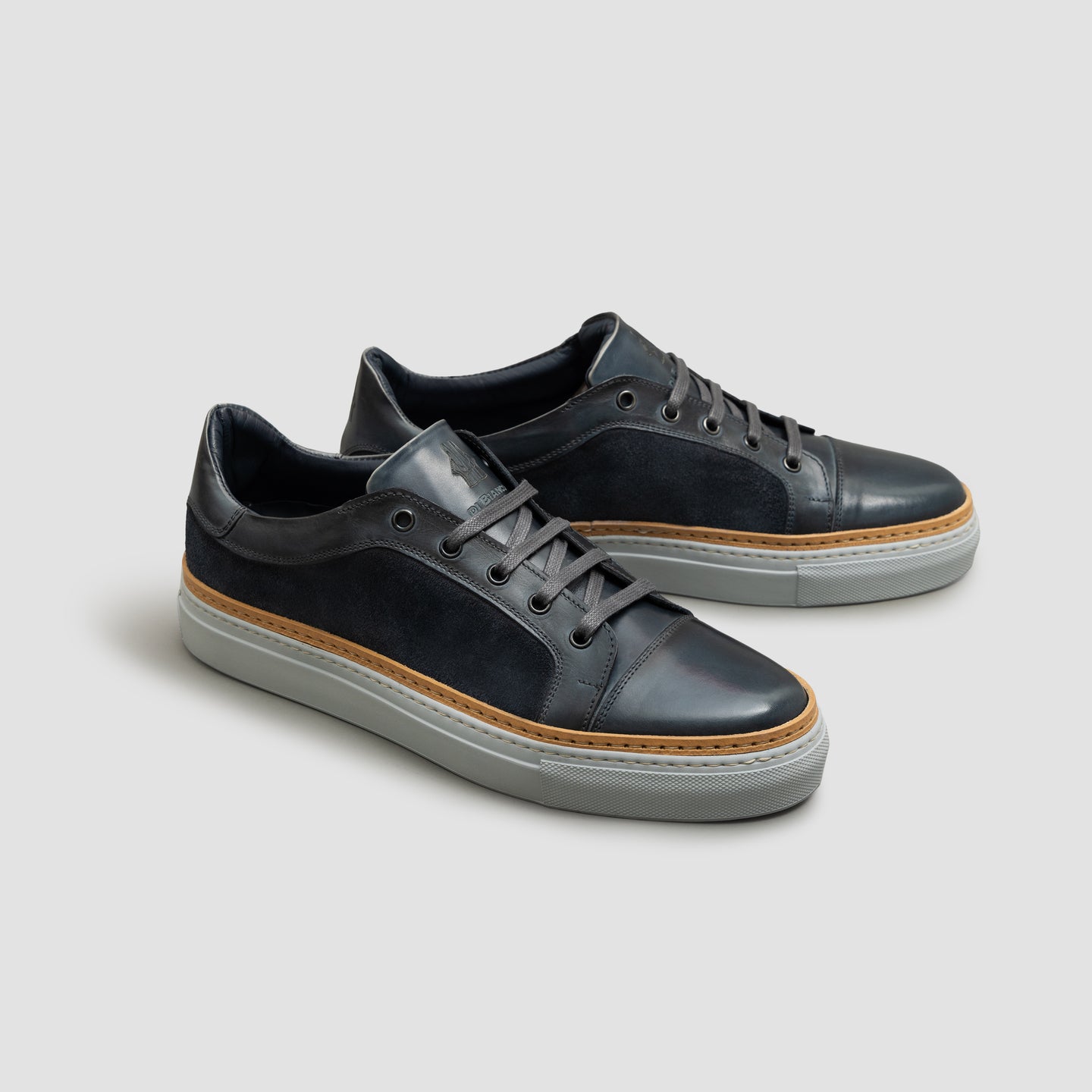 leather dress tennis shoes BRUNO MARC CrossFlex NeatPolish Men s Wide PU Sneakers Dress up Duke Dress Sneaker Vela Blue