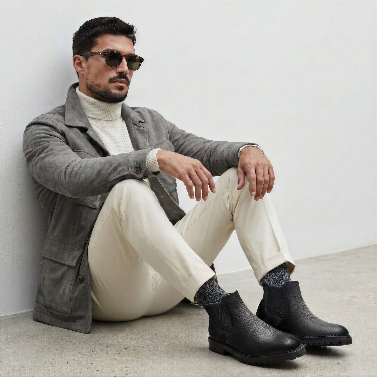 Osimo Nava Bisonte Antracite Bruciato Men's Boot