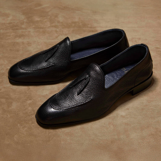 Rotella Cervo Nero Men's Belgian Loafer