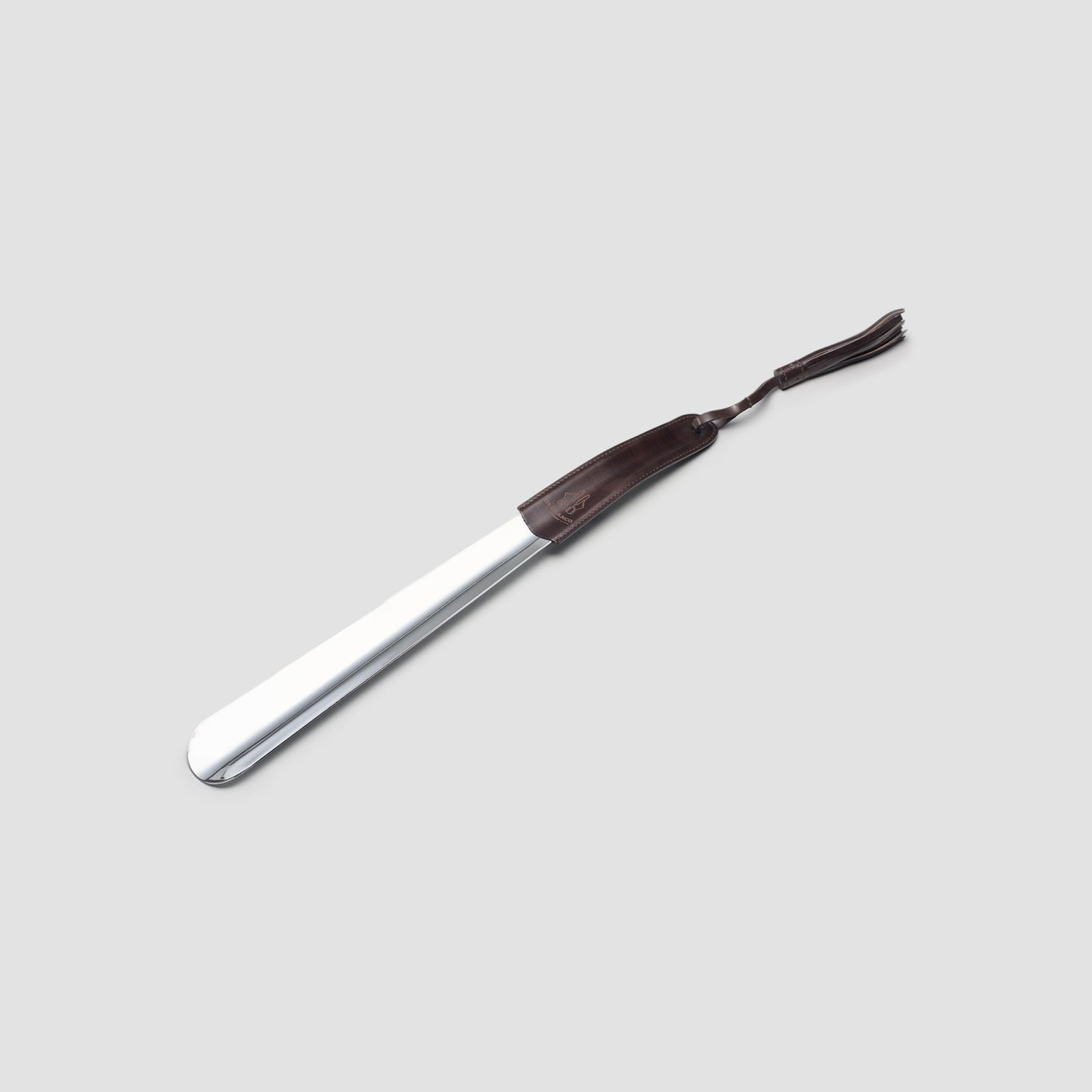 Leather Wrapped Shoe Horn Nero Fondente