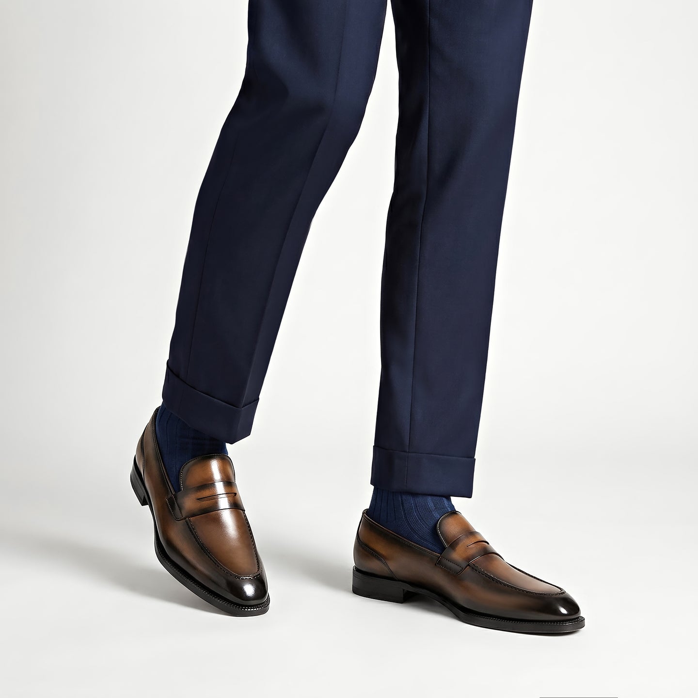 Vicenza Calfskin Brulee Men's Loafer