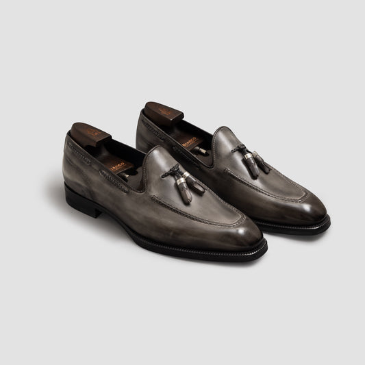 Vesuvio Antracite Grey Tassel Men's Loafer