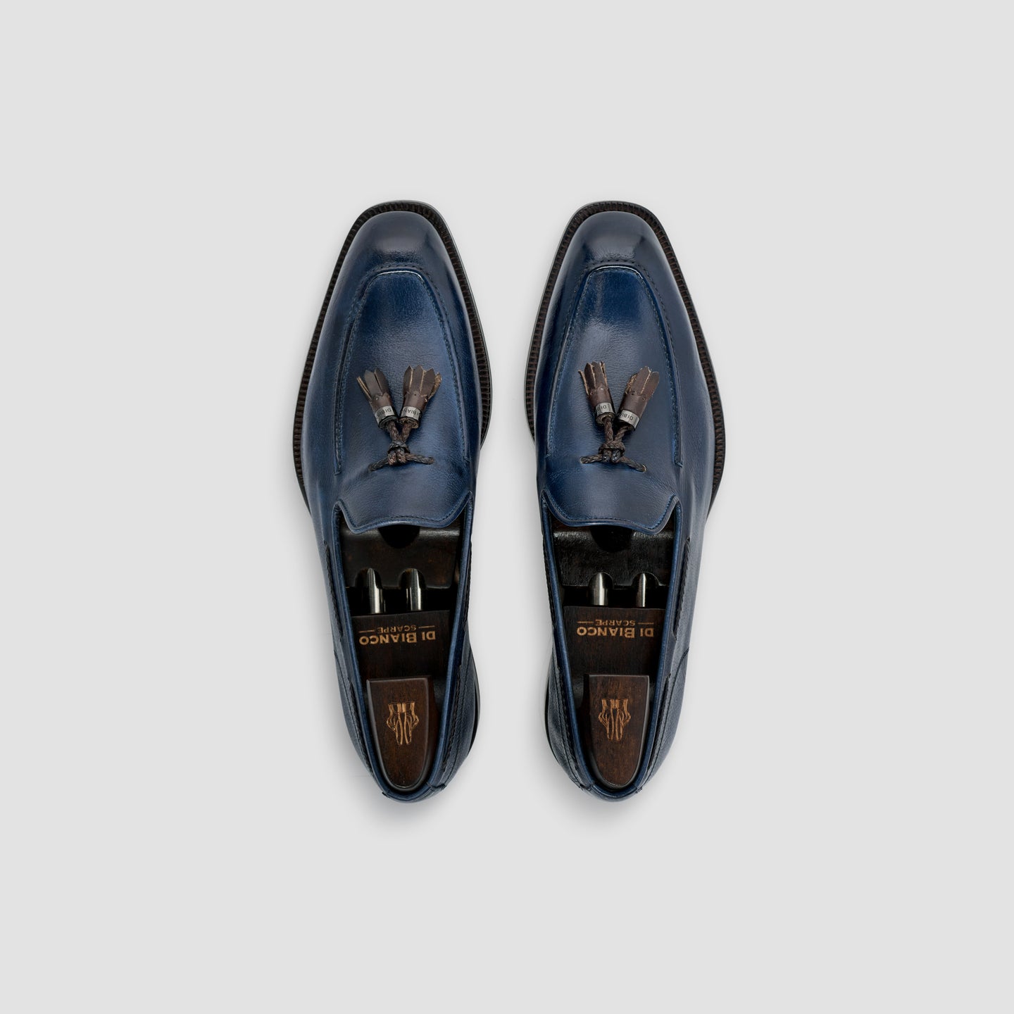 Vesuvio Buffalo Navy Men's Tassel Loafer