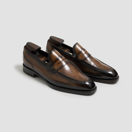 Vicenza Calfskin Brulee Men's Loafer