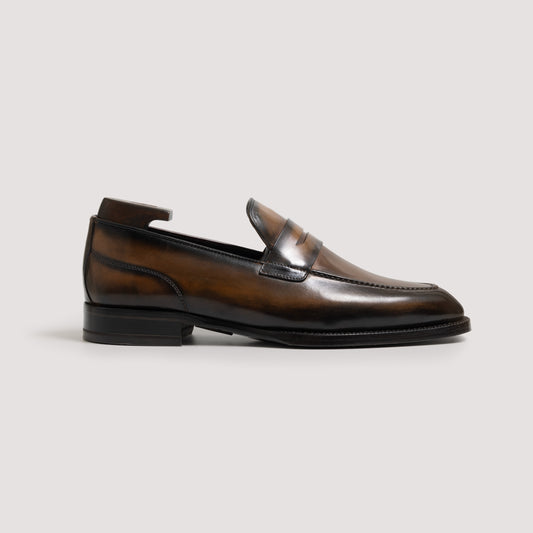Vicenza Calfskin Brulee Men's Loafer