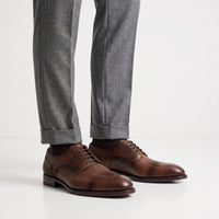 Bersano Scozzina Cacao Men's Cap Toe Oxford