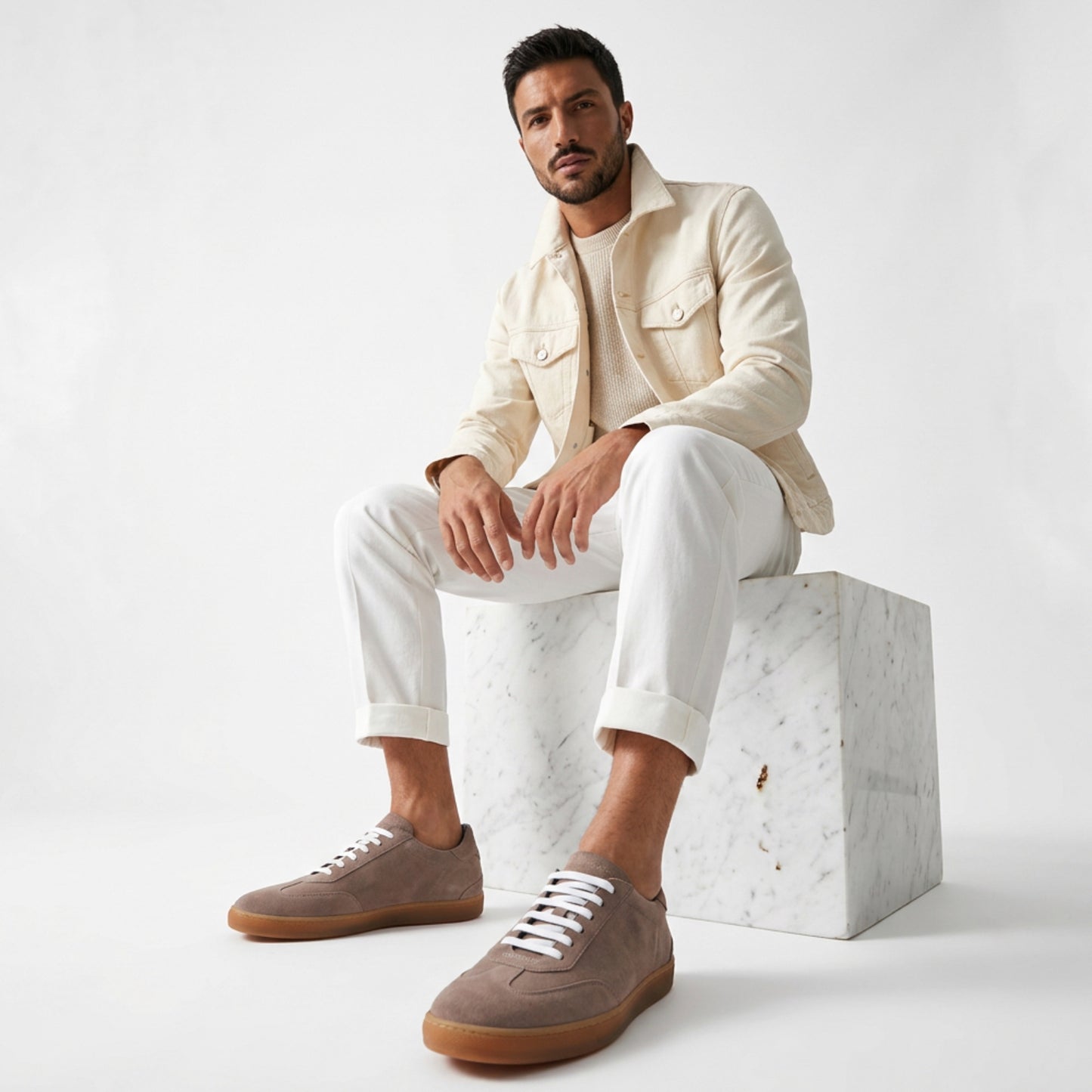 Fiorano Suede Antilope Men's Italian Sneaker