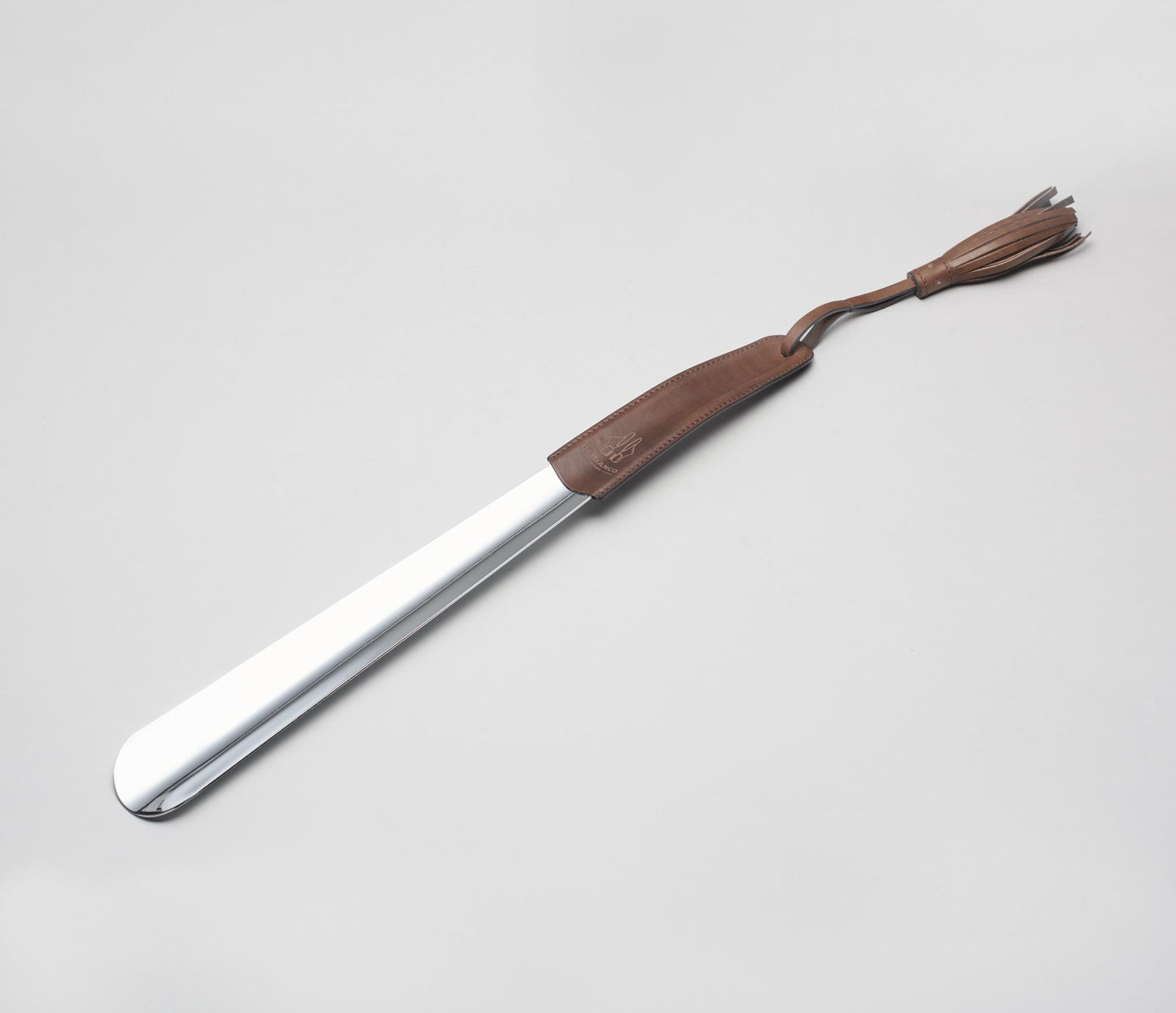 Leather Wrapped Shoe Horn - Reverse Sombrero
