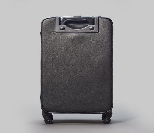 Leather trolley suitcase hot sale